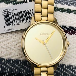 Nixon “The Kensington” Gold Mirror Watch